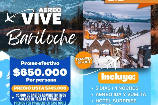 ⚡️Bariloche - 29 de Septiembre ⚡️AEREO- FLYBONDI