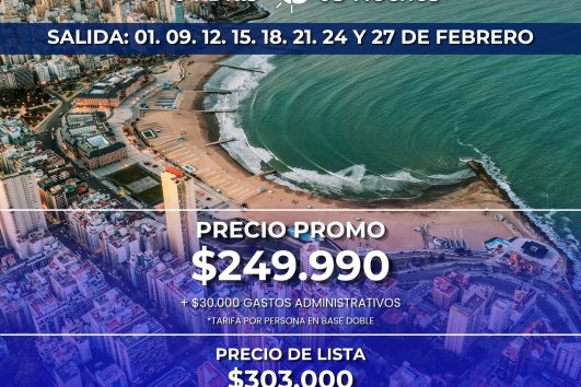 🌊MAR DEL PLATA - 01 DE FEBRERO 2027🌊