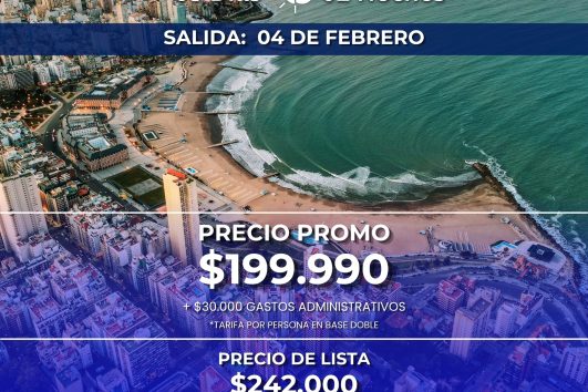 🌊MAR DEL PLATA - 04 DE FEBRERO 2027🌊 2 noches